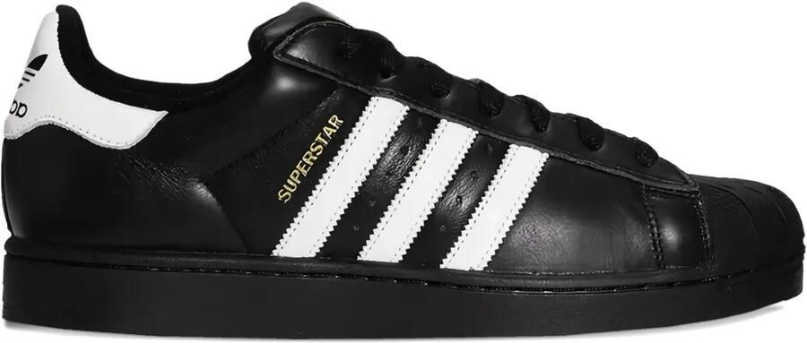 Adidas Superstar II leren sneakers Zwart