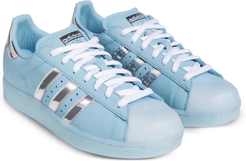 Adidas x Brain Dead Samba Bowling sneakers met reptielen-effect Beige - Foto 3