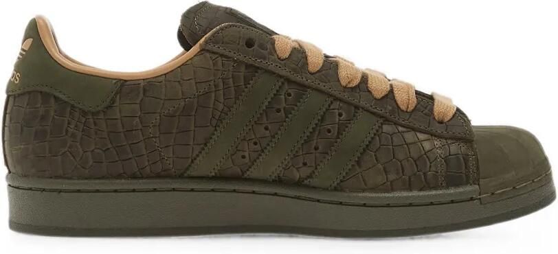 Adidas Superstar II sneakers met krokodillen-reliëf Groen
