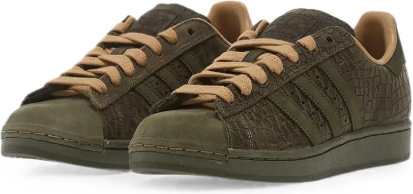 Adidas Superstar II sneakers met krokodillen-reliëf Groen