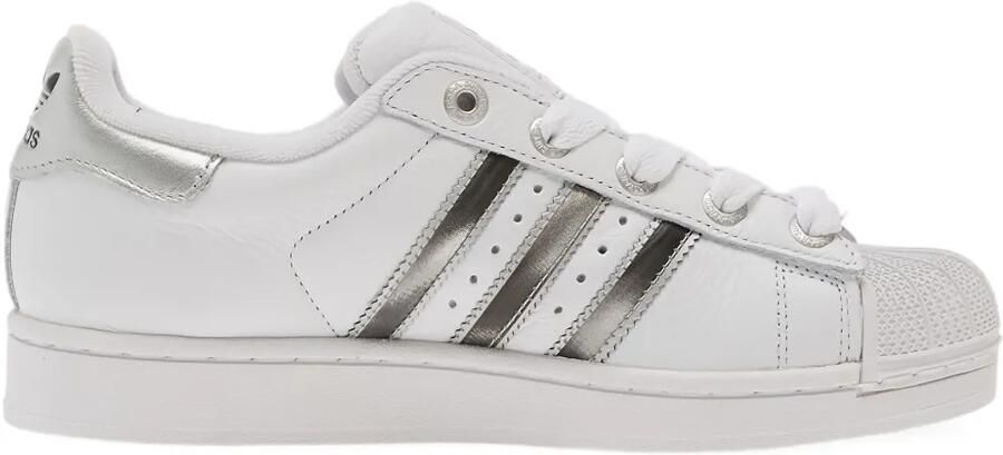Adidas Superstar II sneakers met metallic streep Wit