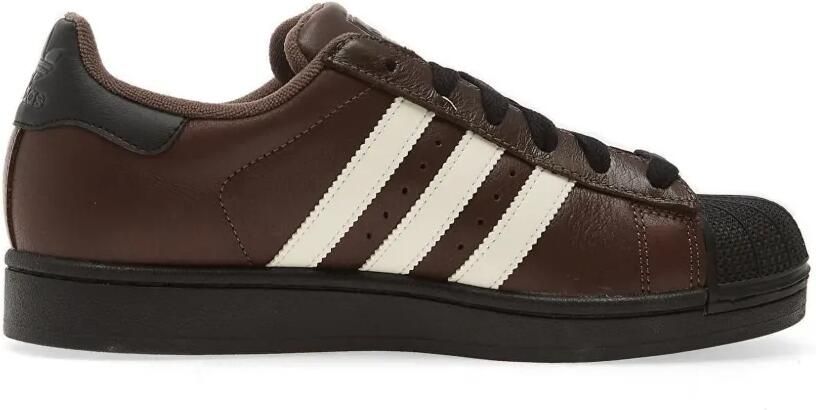 Adidas Superstar II sneakers met schelpen neus Bruin