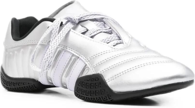 Adidas Taekwondo Mei Elite metallic 3-Stripe sneakers Zilver - Foto 3