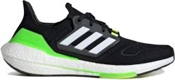 Adidas Ultraboost 22 "Core Black Cloud White Solar Green" sneakers Zwart