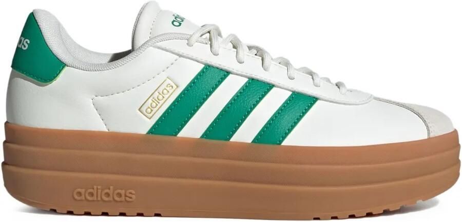 Adidas VL Court Bold "Core White Court Green Gold Metallic" sneakers Wit