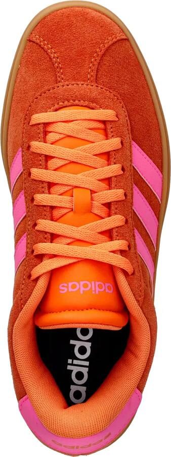 Adidas VL Court suède sneakers met plateauzool Oranje - Foto 4