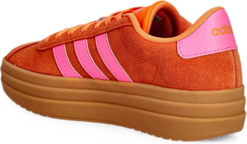 Adidas VL Court suède sneakers met plateauzool Oranje - Foto 3