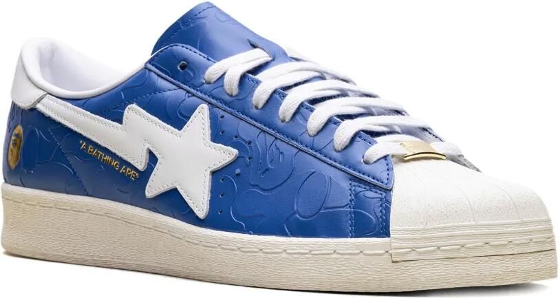 Adidas x A Bathing Ape Superstar Vintage "Blue White" sneakers Blauw - Foto 2
