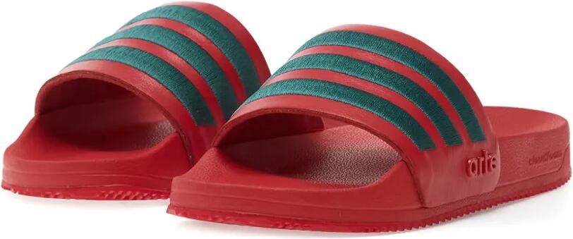 Adidas x Arte Antwerp gestreepte adilette slippers Rood