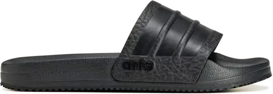 Adidas x Arte gestreepte slippers Zwart