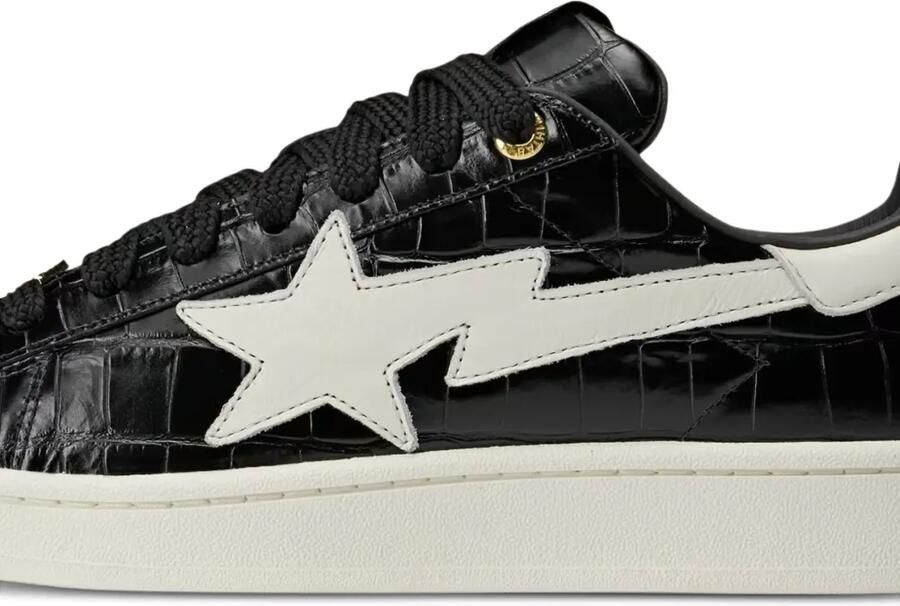 Adidas x Bape Campus 00s sneakers met krokodillen-reliëf Zwart - Foto 2