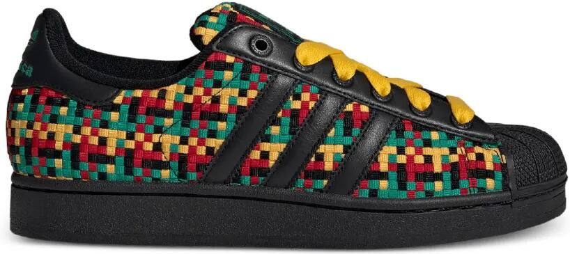 Adidas x Bob Marley Superstar II geweven sneakers Zwart