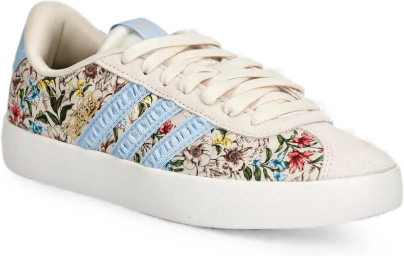 Adidas x FARM Rio VL Court 3.0 sneakers met bloe print Beige - Foto 6