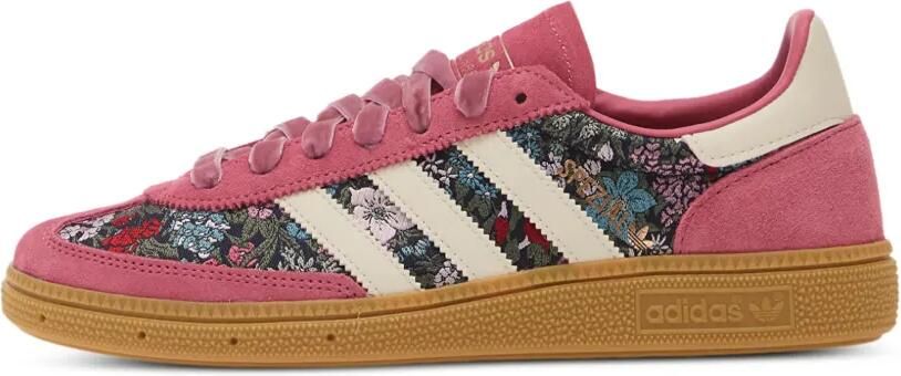 Adidas x Liberty London Handball Spezial low-top sneakers met bloe print Rood