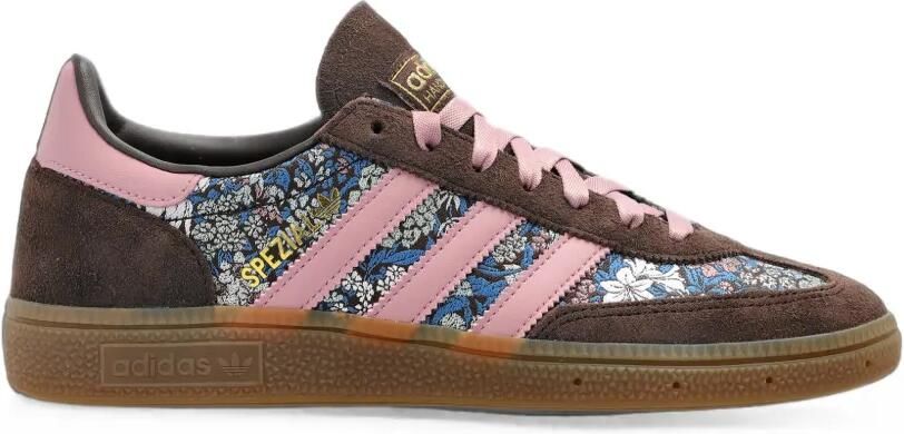 Adidas x Liberty London Handball Spezial sneakers met bloe print Bruin