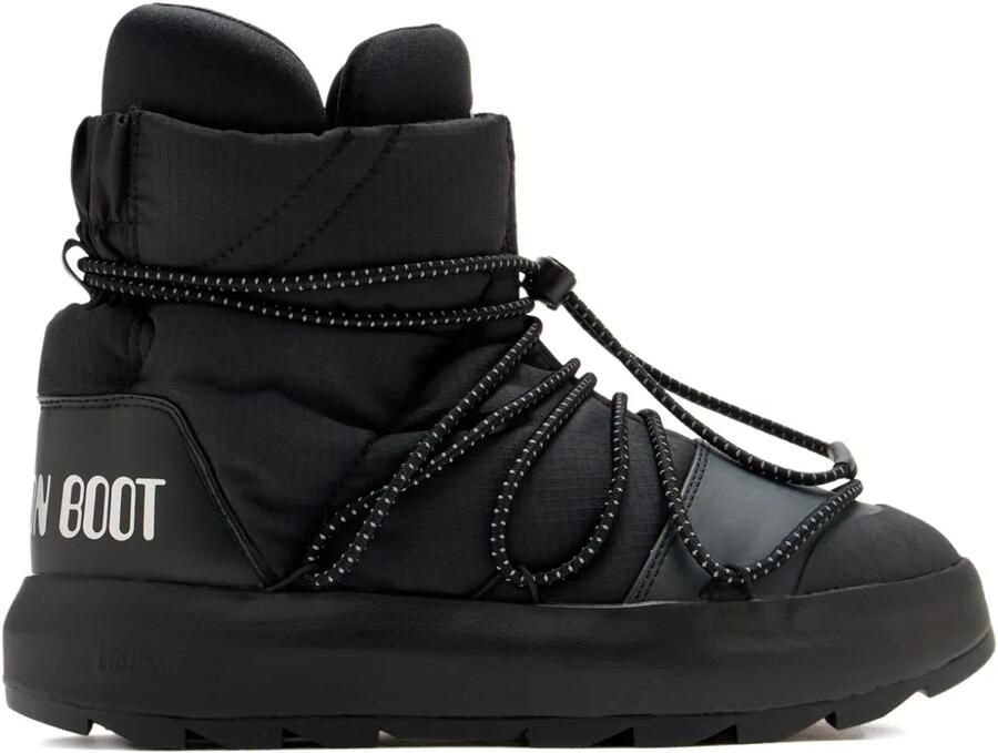 Adidas x Moon Boot gewatteerde veterlaarzen Zwart