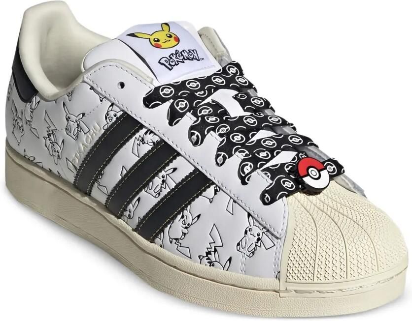 Adidas x Pokémon Pikachu Superstar sneakers Wit - Foto 2