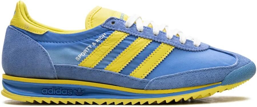 Adidas x Sporty & Rich SL 72 "Sweden Pack Blue Yellow Cloud White" sneakers Blauw - Foto 4