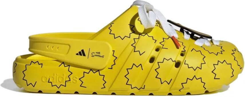 Adidas x The Simpsons Adilette "Yellow Black" klompen Geel