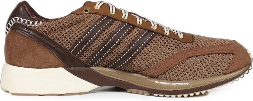 Adidas x Wales Bonner Adizero Adios sneakers met gehaakte tong Bruin