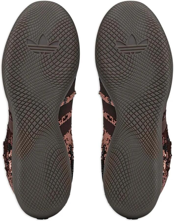Adidas x Wales Bonner gestreepte sneakers met pailletten Bruin - Foto 2
