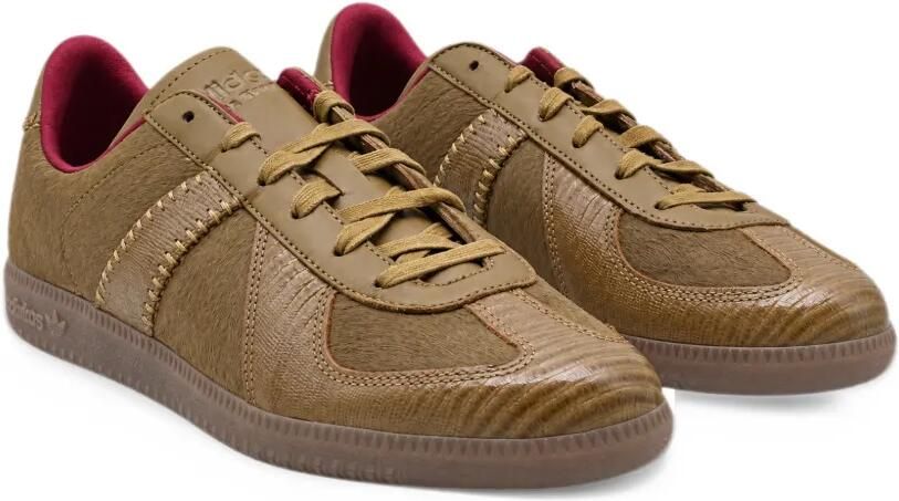 Adidas x Wales Bonner pony-hair-effect whipstitch-trim sneakers Bruin - Foto 4