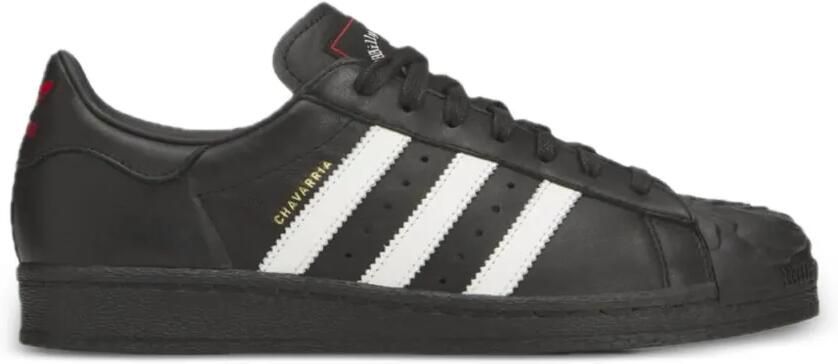 Adidas x Willy Chavarria Superstar sneakers met roospatroon Zwart