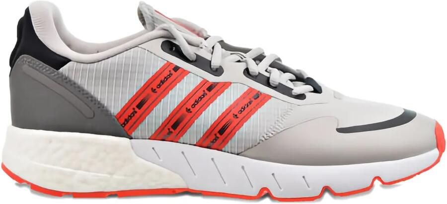 Adidas ZX 1K Boost "Grey Semi Solar Red" sneakers Grijs