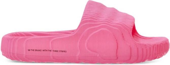 Adidas Adilette 22 bewerkte slippers Roze