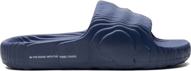 Adidas Adilette 22 "Dark Blue" slippers Blauw