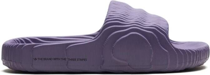 Adidas Adilette slippers met textuur Paars