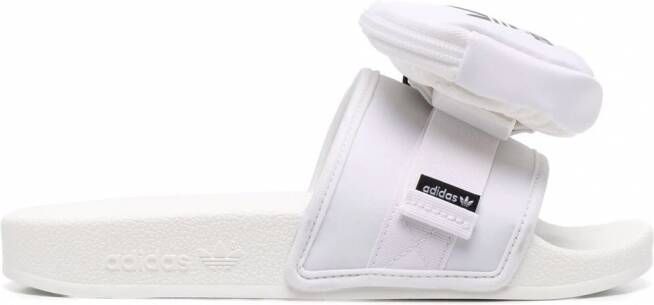 adidas Adilette slippers met logoband Wit