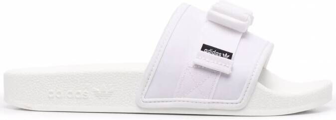 Adidas Adilette slippers met logoband Wit