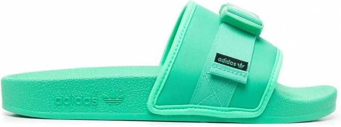 Adidas Adilette slippers met rits Groen