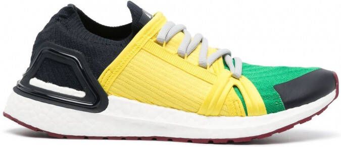 Adidas by Stella McCartney Sneakers met colourblocking Geel