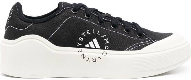 Adidas by Stella McCartney Sneakers met logoprint Zwart
