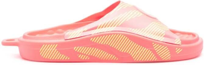 Adidas by Stella McCartney Leren badslippers Roze