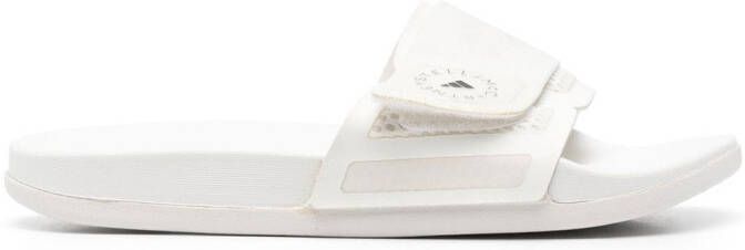 Adidas by Stella McCartney Slippers met klittenband Wit
