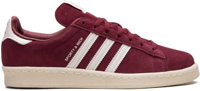 Adidas Campus 80s "Sporty & Rich Merlot Cream" sneakers Rood