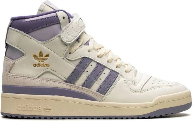 Adidas Forum 84 "Off White Silver Violet" high-top sneakers Beige