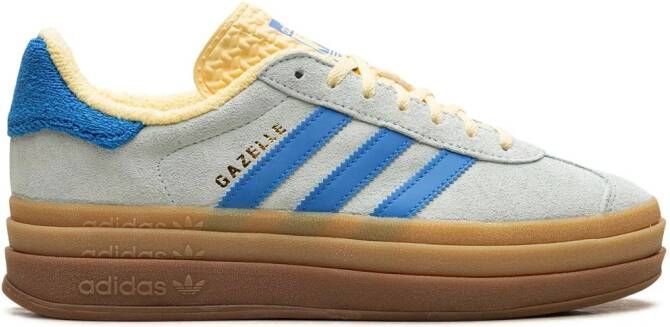 Adidas Gazelle Bold "Almost Blue Yellow" sneakers Blauw