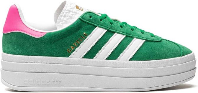 Adidas Gazelle Bold "Green Lucid Pink" sneakers Groen