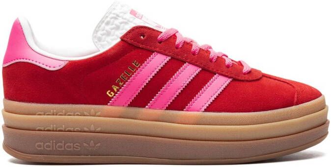 Adidas Gazelle Bold leren sneakers Rood