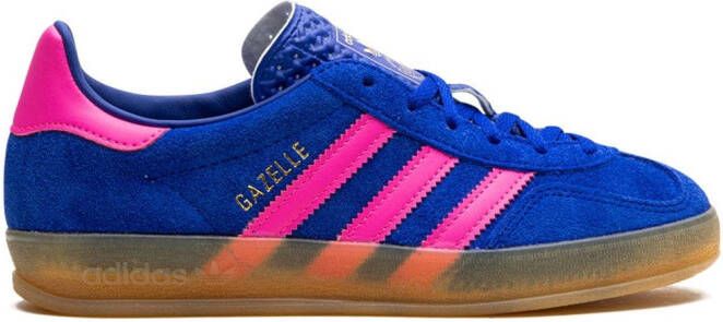 adidas Gazelle Indoor "Blue Lucid Pink" sneakers Blauw