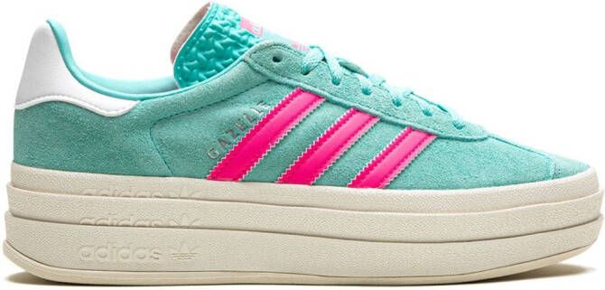 Adidas Gazelle sneakers met plateauzool Groen