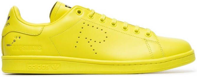 Adidas gele X raf simons stan smith leren sneakers Geel