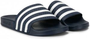Adidas Kids Gestreepte slippers Blauw