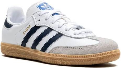 Adidas Kids Samba OG "White Indigo Gum" sneakers Wit