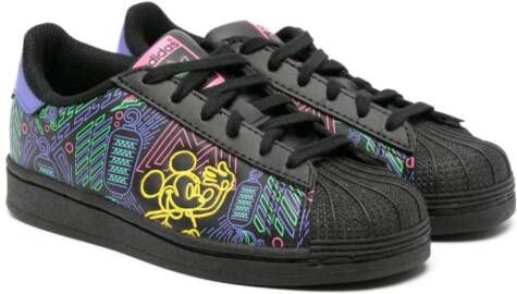 Adidas Kids x Disney Superstar sneakers Zwart