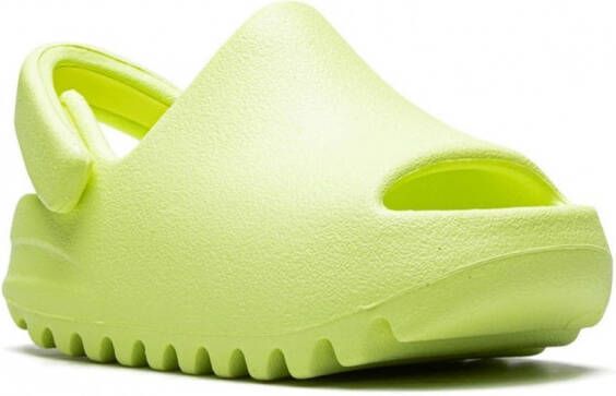 Adidas Yeezy Kids "YEEZY Slide Infant Glow Green sandalen" Groen